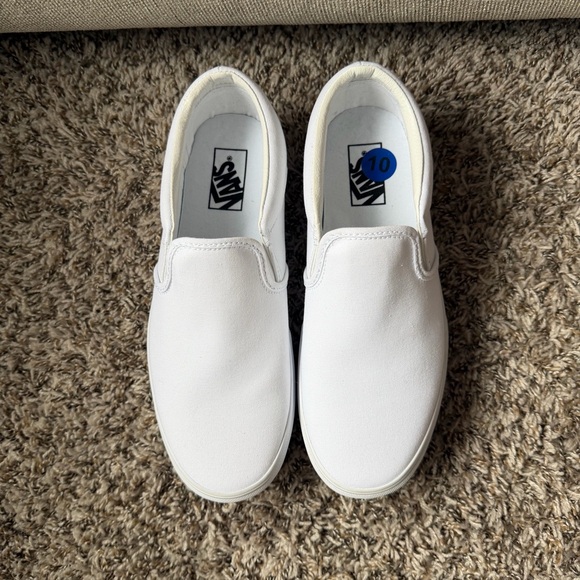 Vans Women's Asher Platform St Shoes Canvas White Size 10 - Picture 4 of 9